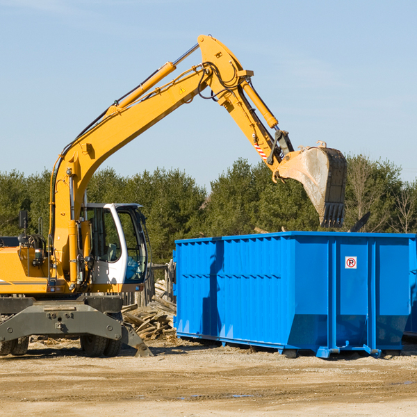 are there any restrictions on where a residential dumpster can be placed in Emington Illinois